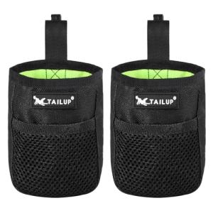 Small Dog Treat Bags with Belt Clip - 2 Pack