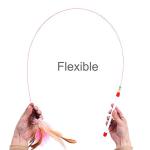 SLSON Interactive Feather Teaser Cat Toy Wand