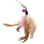 SLSON Interactive Feather Teaser Cat Toy Wand