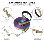 Loutep Extra Long Rainbow Dog Training Lead
