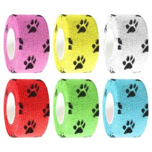 6 Roll Self-Adhesive Dog First Aid Bandages