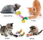 22-Piece Interactive Cat Toy Set with Tunnel