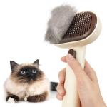 Aumuca Cat Brush with Release Button for Grooming