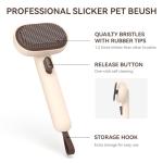 Aumuca Cat Brush with Release Button for Grooming