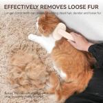 Aumuca Cat Brush with Release Button for Grooming