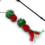 Petface Christmas Cat Toy Tinsel Wand Teaser