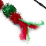 Petface Christmas Cat Toy Tinsel Wand Teaser