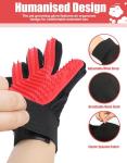 Cat Grooming Gloves with Silicone Massage Brush