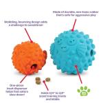 Brightkins Pufferfish Treat Dispenser for Small Dogs