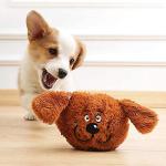 Namsan Interactive Plush Dog Toy with Squeaky Ball
