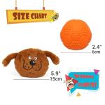 Namsan Interactive Plush Dog Toy with Squeaky Ball