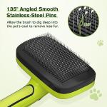 Self-Cleaning Slicker Brush for Dogs and Cats