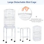 Pawhut Bird Cage with Stand and Storage Shelf
