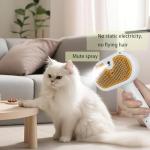 Cat Steam Brush for Easy Shedding and Grooming