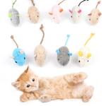 9-Pack Catnip Mouse Toys for Playful Cats
