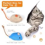 9-Pack Catnip Mouse Toys for Playful Cats