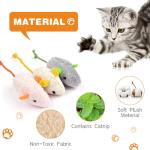 9-Pack Catnip Mouse Toys for Playful Cats