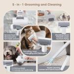 Cordless Pet Grooming Vacuum with 5 Attachments