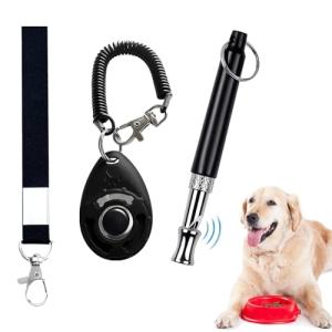 Dog Whistle and Clicker Training Set