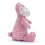 Zappi Co Pink Lamb Plush Dog Toy with Squeaker