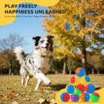 8-Piece Squeaky Indestructible Dog Balls Set