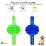 2 Pack Soft Silicone Pet Bath Brushes
