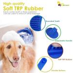 2 Pack Soft Silicone Pet Bath Brushes