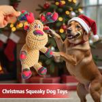Banlilu Christmas Plush Squeaky Dog Toy