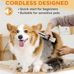 Quiet Rechargeable Dog Grooming Clippers for Thick Fur