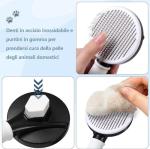 Vinabo Dog and Cat Grooming Brush with Cleaning Button