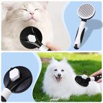 Vinabo Dog and Cat Grooming Brush with Cleaning Button