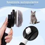 Vinabo Dog and Cat Grooming Brush with Cleaning Button