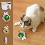 Motion Activated Interactive Cat Ball Toy (Green)