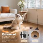 Interactive Feather Cat Teaser Wand with Bells