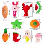 10 Pack Cute Squeaky Plush Dog Toys