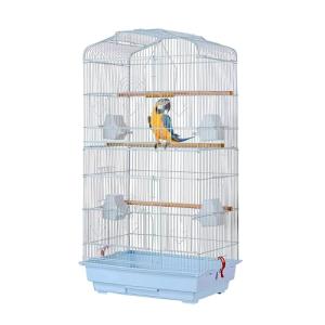 Spacious Bird Cage with Perches and Bowls