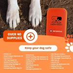 Compact Dog First Aid Kit - 40+ Supplies