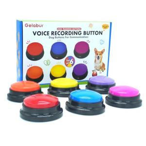 6 Voice Recordable Dog Training Communication Buttons