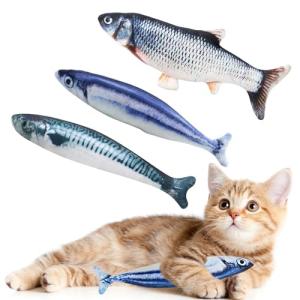 Catnip Fish Toys for Cats - 3 Pack