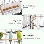 Large Bird Cage with Wheels and Accessories