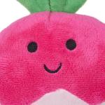 Petface Reuben Radish Plush Dog Toy with Squeaker