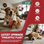 Christmas Reindeer Dog Toy with Squeaker & Crinkle Ears