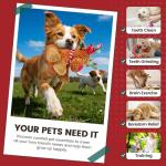 Christmas Reindeer Dog Toy with Squeaker & Crinkle Ears