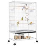 Large Bird Cage with Wheels and Accessories