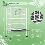 Large Bird Cage with Wheels and Accessories