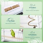 Large Bird Cage with Wheels and Accessories