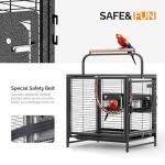 Portable Bird Carrier Cage with Handle and Perch