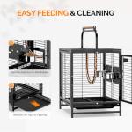 Portable Bird Carrier Cage with Handle and Perch