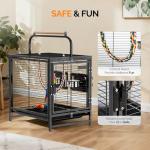 Portable Bird Carrier Cage with Handle and Perch