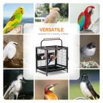 Portable Bird Carrier Cage with Handle and Perch